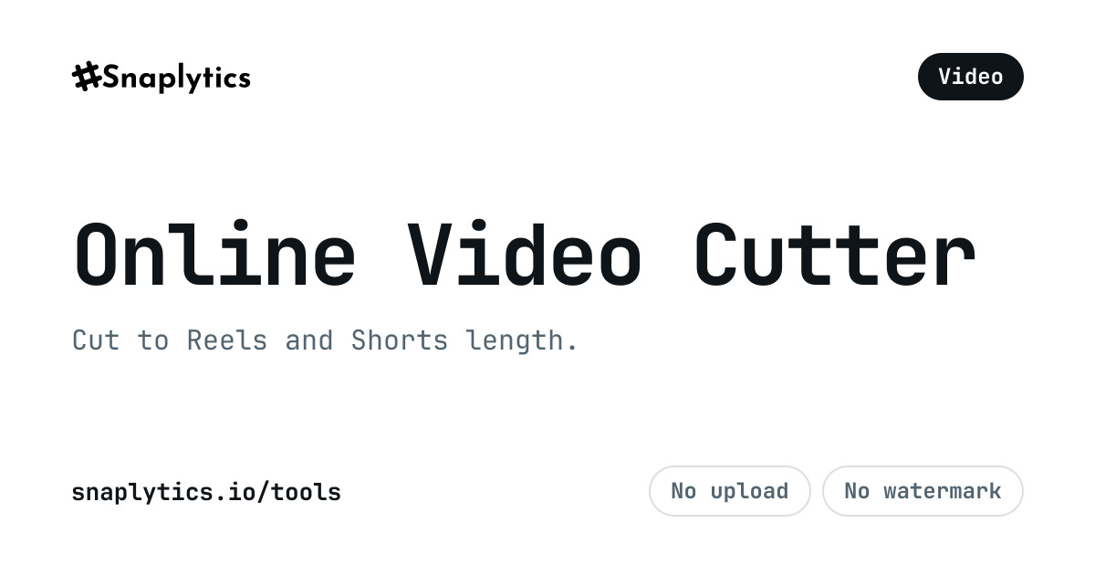 Online Video Cutter