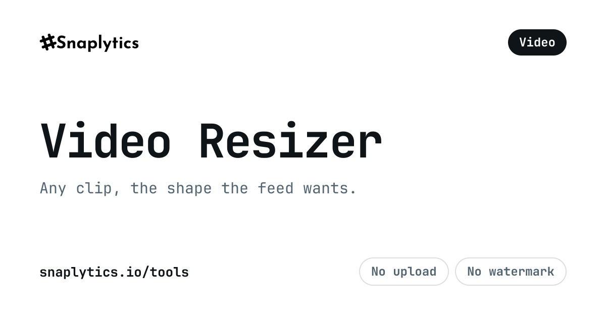 Video Resizer